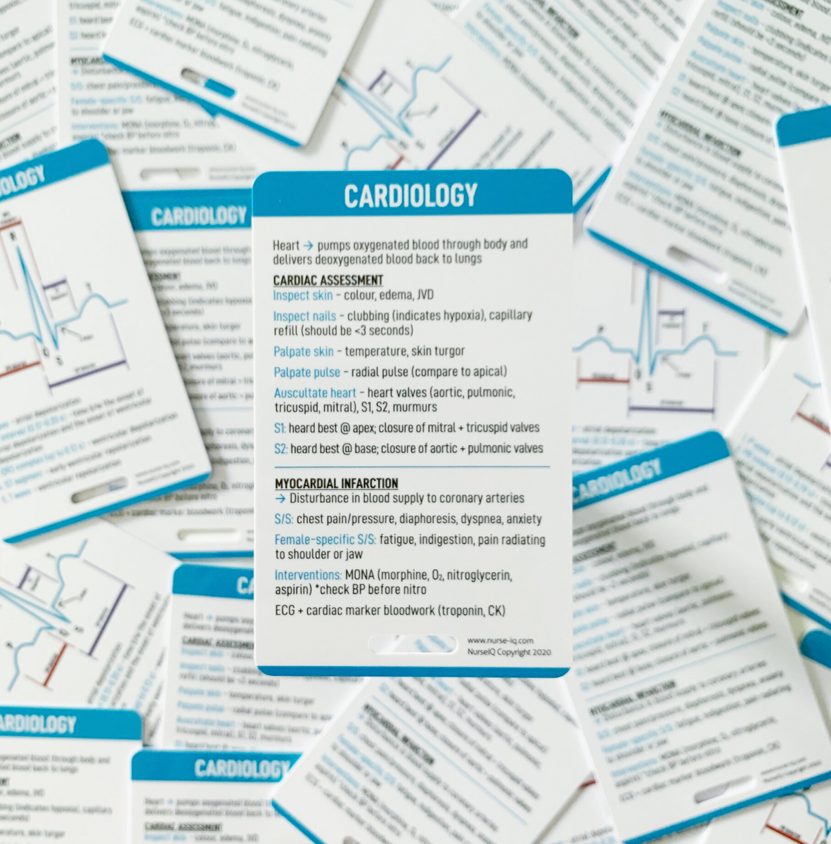 Cardiology Nursing Reference Cards – NurseIQ