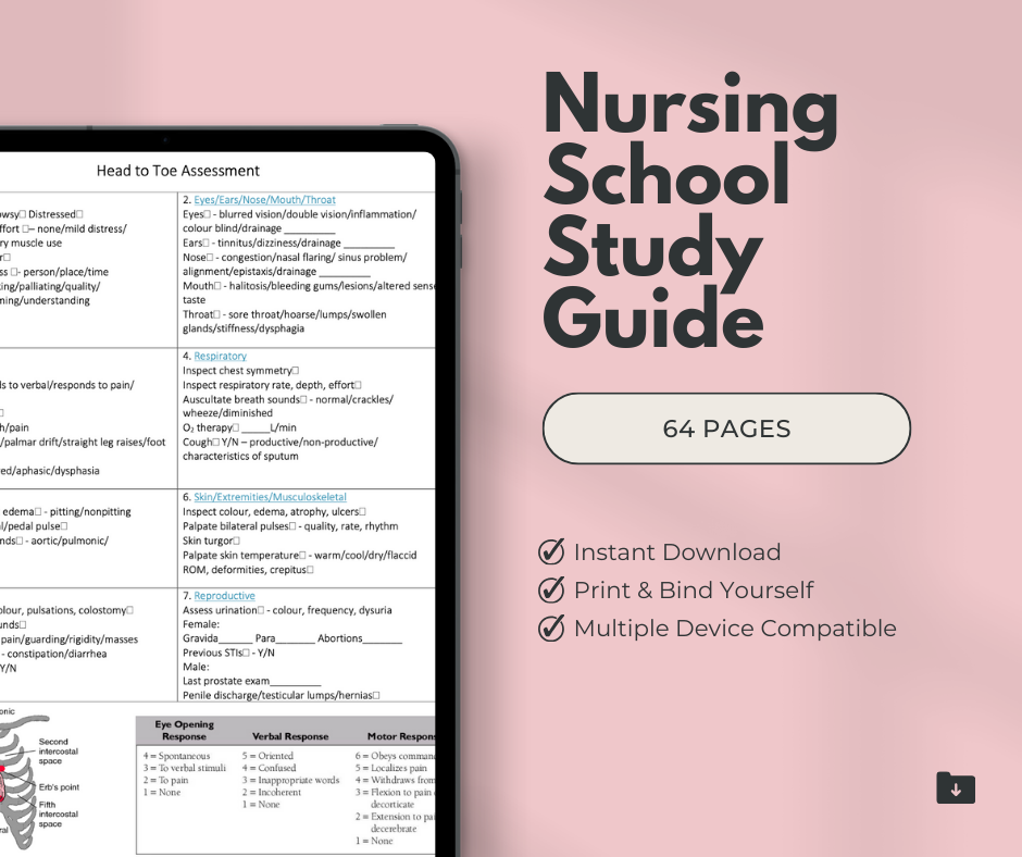 Nursing School Study Guide