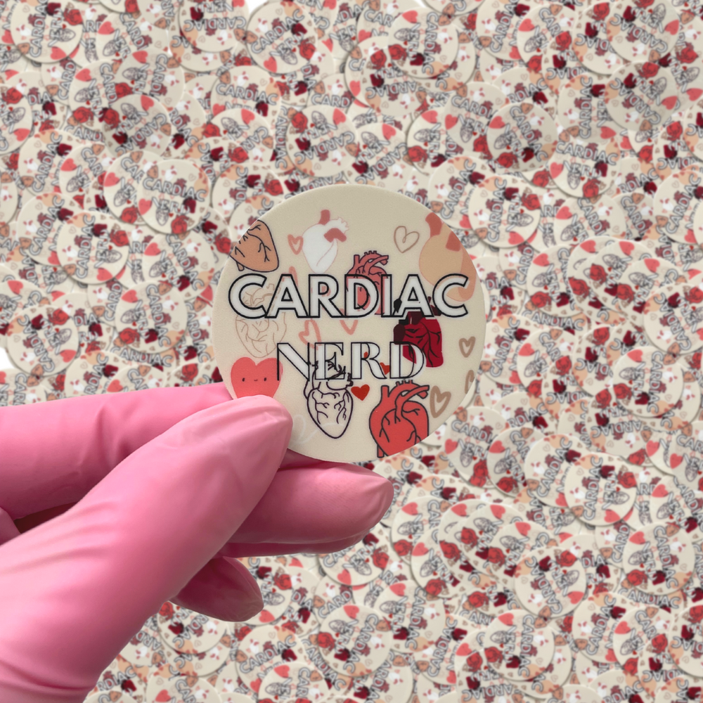 Cardiac Nerd Sticker